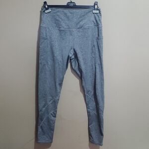 Along Fit Athletic Heathered Gray Leggings Size XL